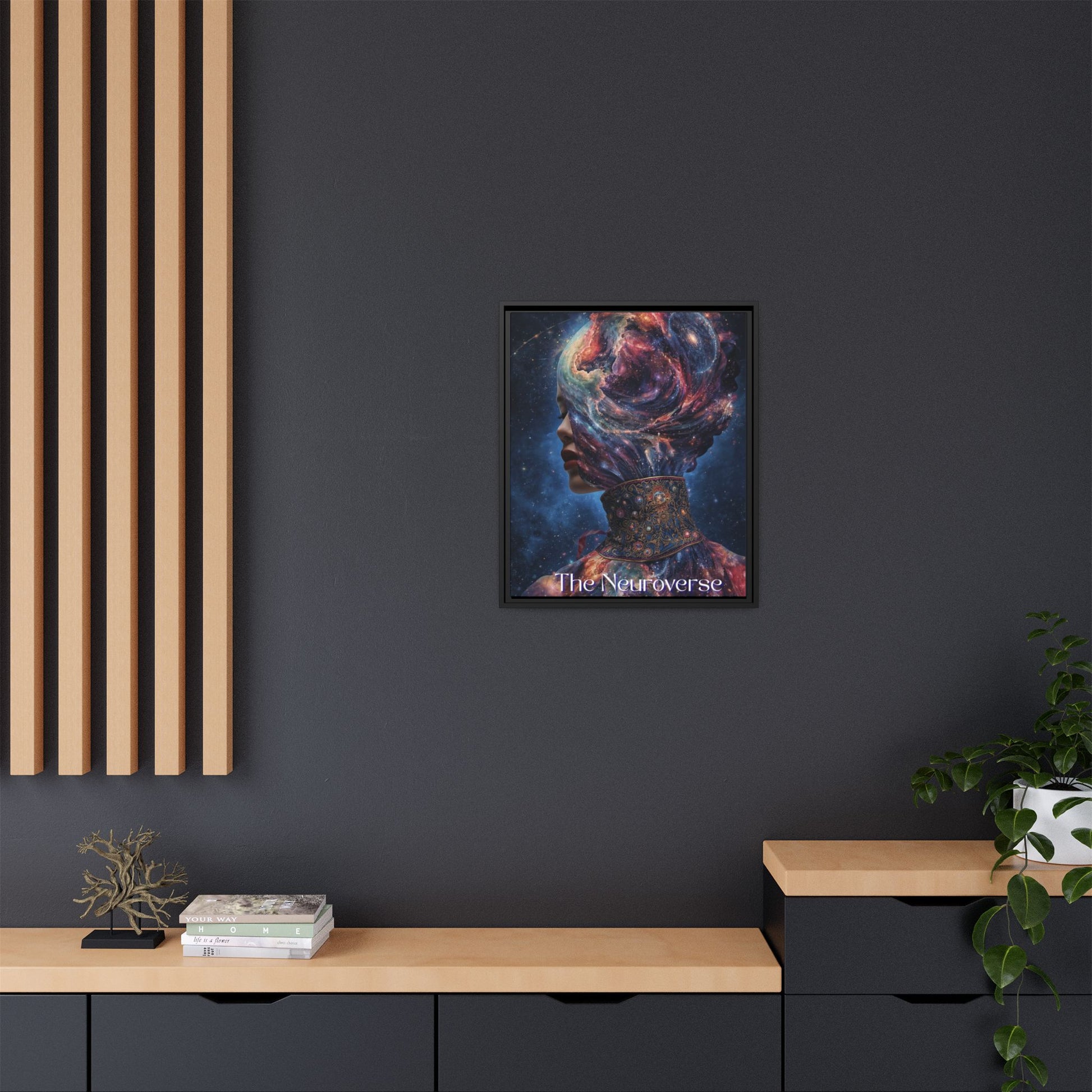 Neuroverse Framed Canvas – Cosmic Wall Art for Creative & Curious Minds | Vibrant Galaxy - Inspired Home Decor - You're My Kind of Weird