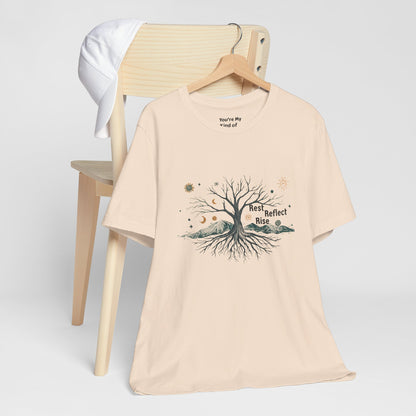 Rest. Reflect. Rise. Solstice Shirt | Mindful Winter Solstice Tee - You're My Kind of Weird