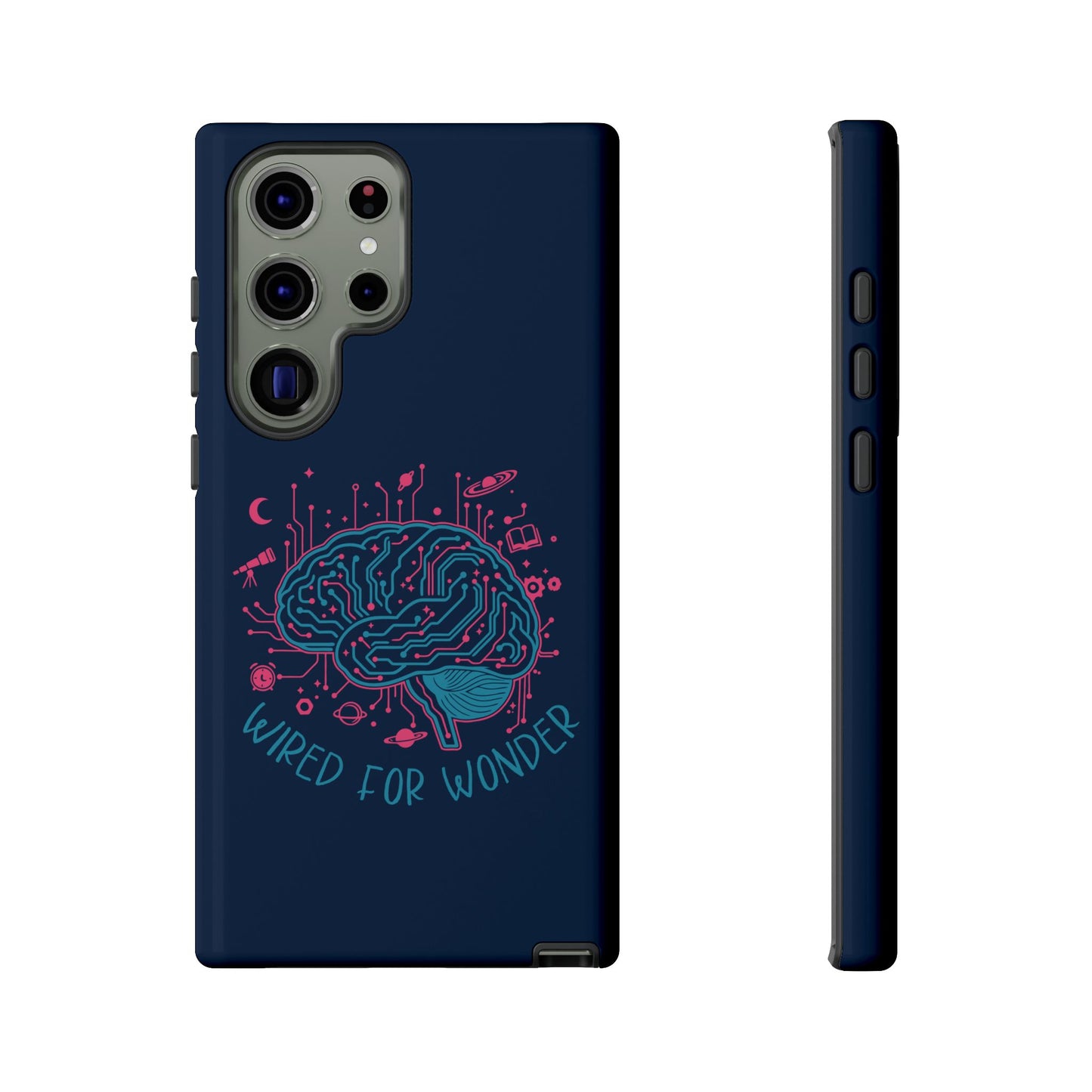 "Wired for Wonder" Brain Tech Design Samsung Galaxy Phone Case - You're My Kind of Weird