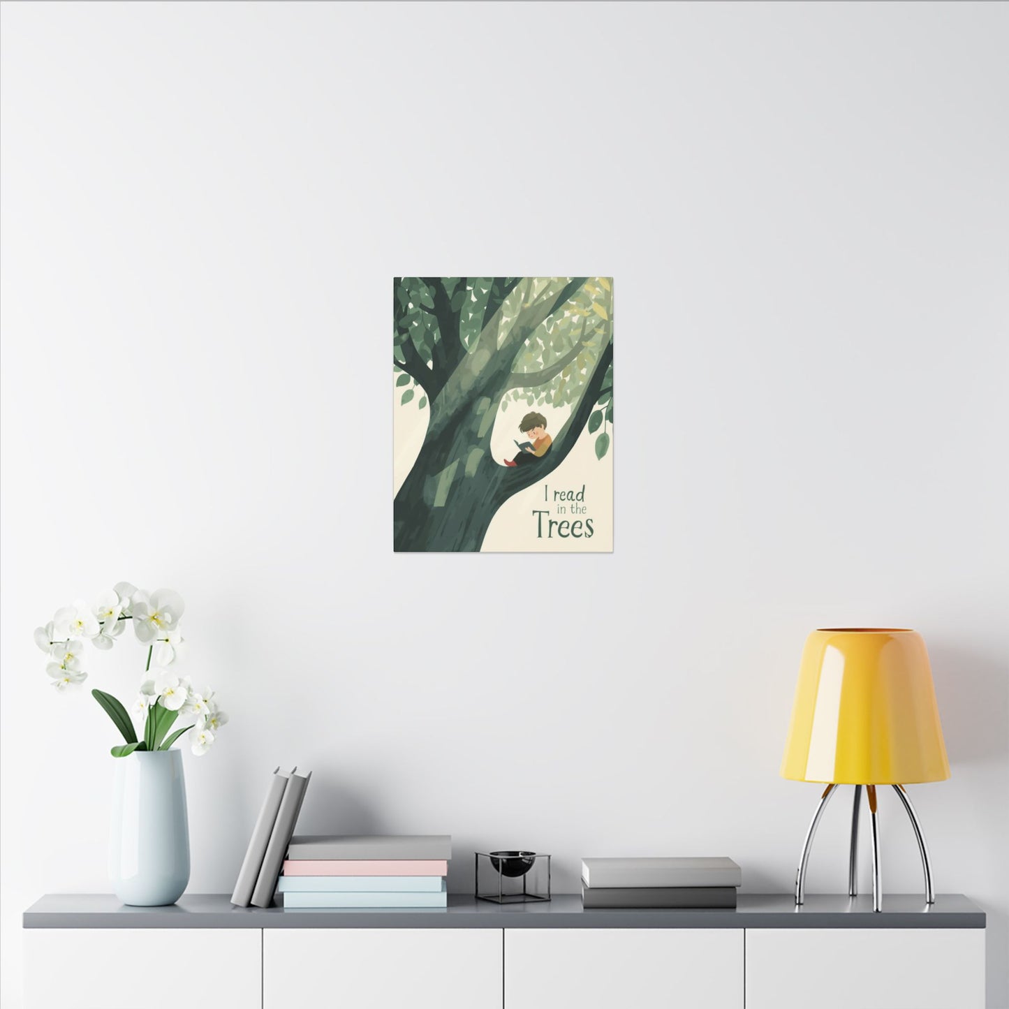 I read in the Trees Canvas Art | Reading Decor for Book Lovers, Wall Art for Kids, Unique Gift for Readers, Educational Wall Decor, Literary Gift - You're My Kind of Weird