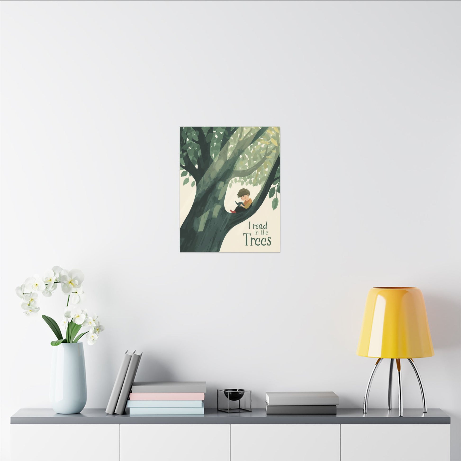 I read in the Trees Canvas Art | Reading Decor for Book Lovers, Wall Art for Kids, Unique Gift for Readers, Educational Wall Decor, Literary Gift - You're My Kind of Weird