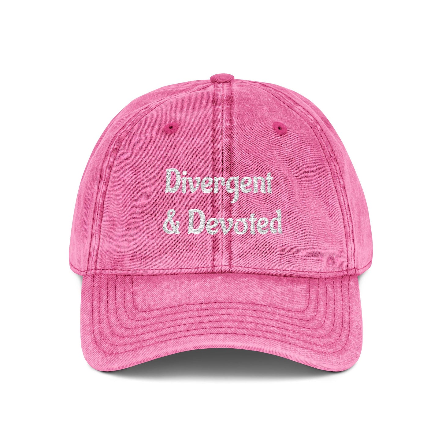 Divergent & Devoted Cap | Vintage Embroidered Hat - You're My Kind of Weird