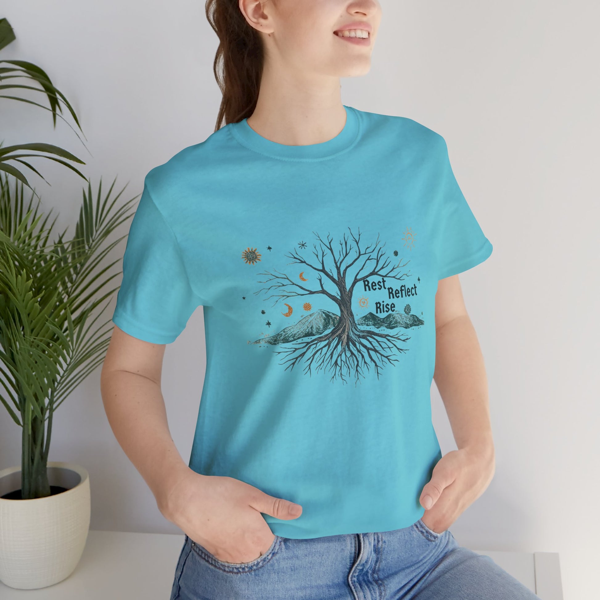 Rest. Reflect. Rise. Solstice Shirt | Mindful Winter Solstice Tee - You're My Kind of Weird