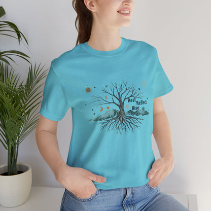 Rest. Reflect. Rise. Solstice Shirt | Mindful Winter Solstice Tee - You're My Kind of Weird