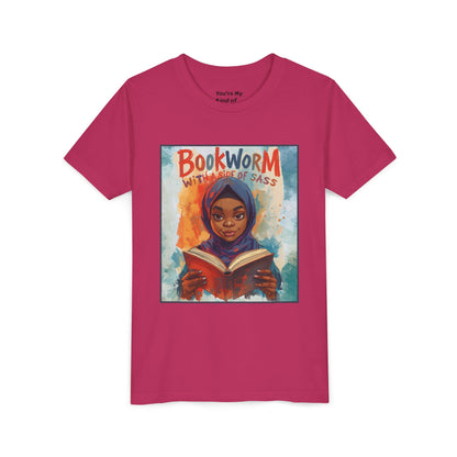 Kids Bookworm Sass Tee, Fun T-Shirt for Young Readers, Gift for Book Lovers, Back to School Apparel, Cute Kid's Graphic Tee