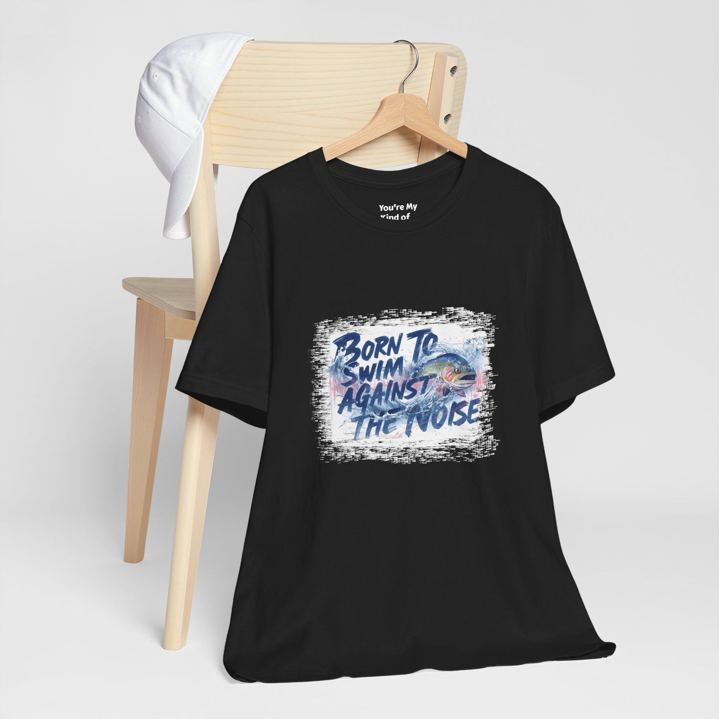 Born to Swim Against the Noise Shirt | Mindful Gift for Creatives & Deep Thinkers - You're My Kind of Weird