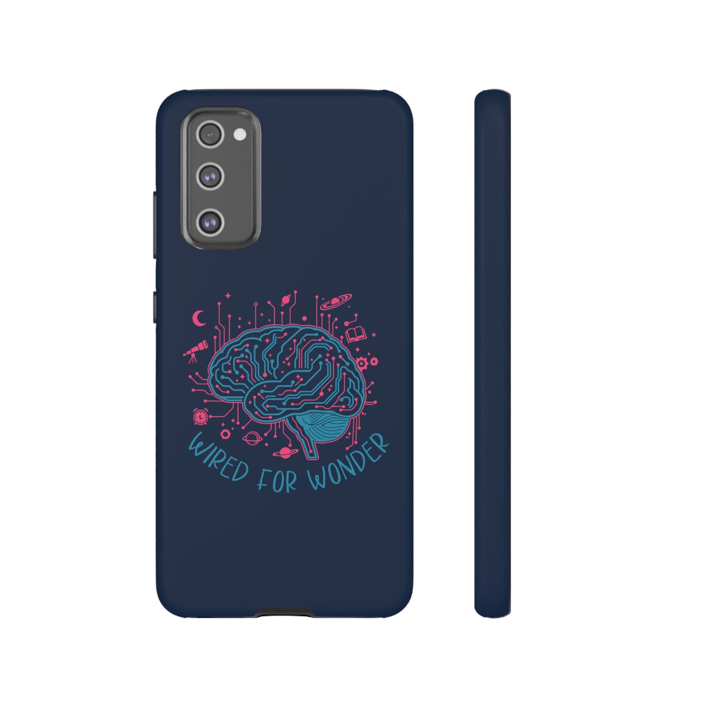 "Wired for Wonder" Brain Tech Design Samsung Galaxy Phone Case - You're My Kind of Weird