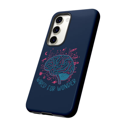 "Wired for Wonder" Brain Tech Design Samsung Galaxy Phone Case - You're My Kind of Weird
