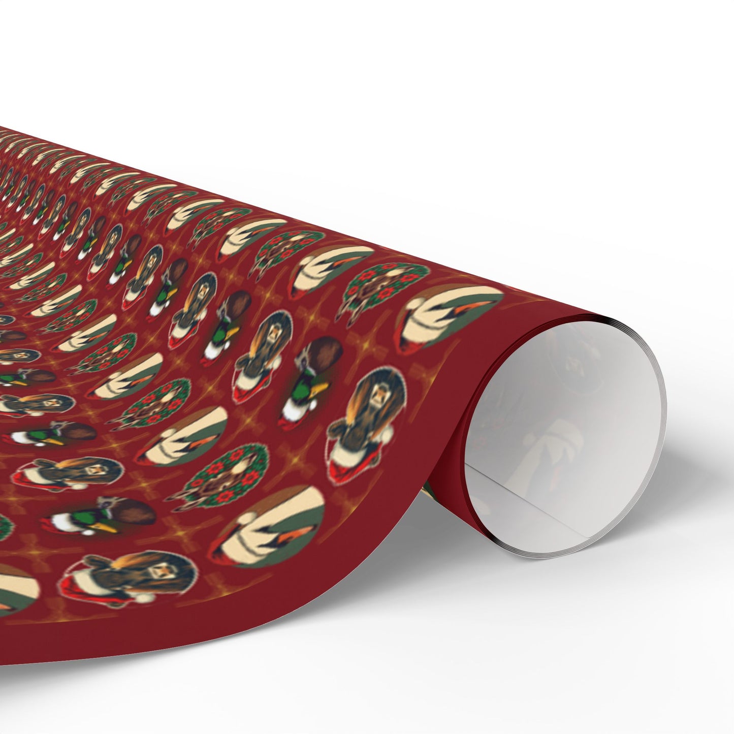 Festive Animal Wrapping Paper – Cow, Duck, Swan & Donkey Christmas Gift Wrap | Holiday Fine Art Paper - You're My Kind of Weird