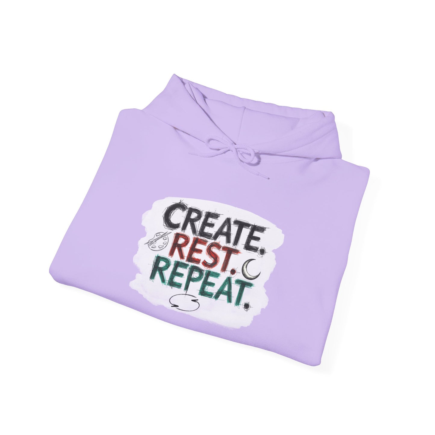 Create. Rest. Repeat. Hoodie | Cozy Kwanzaa & Mindful Sweatshirt - You're My Kind of Weird