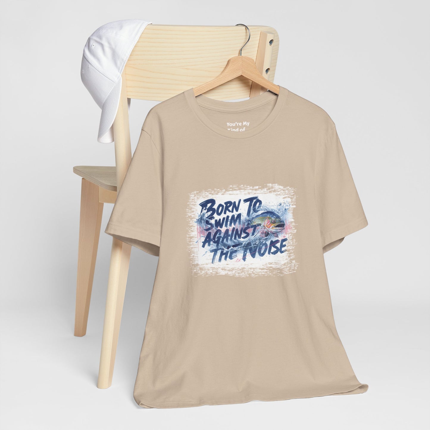 Born to Swim Against the Noise Shirt | Mindful Gift for Creatives & Deep Thinkers - You're My Kind of Weird