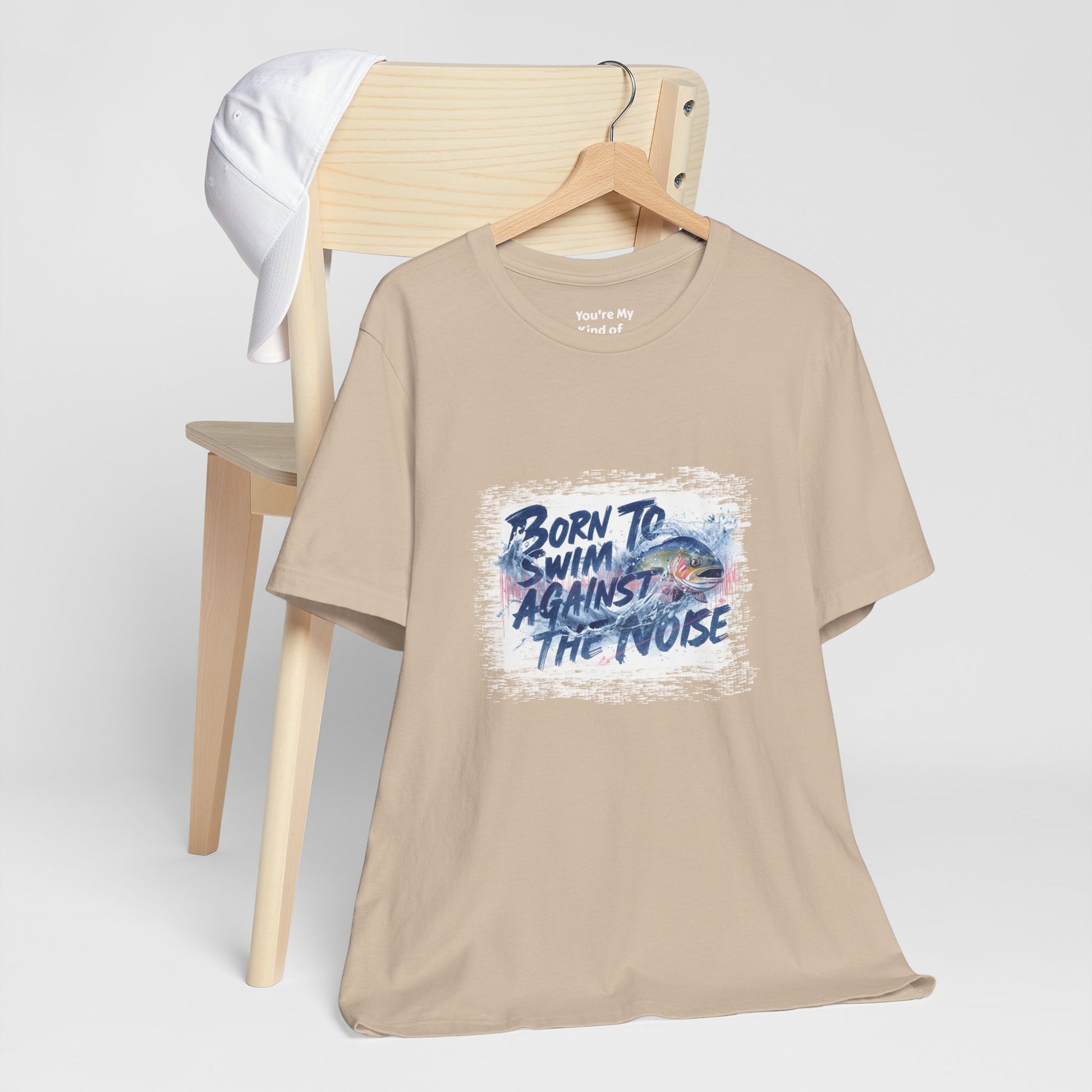 Born to Swim Against the Noise Shirt | Mindful Gift for Creatives & Deep Thinkers - You're My Kind of Weird