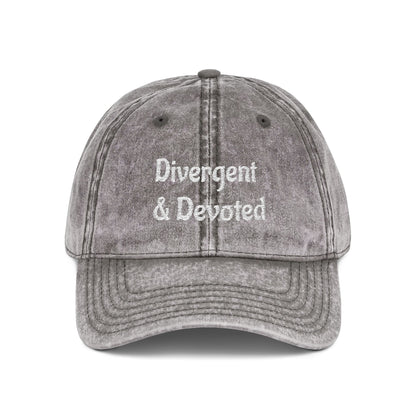 Divergent & Devoted Cap | Vintage Embroidered Hat - You're My Kind of Weird