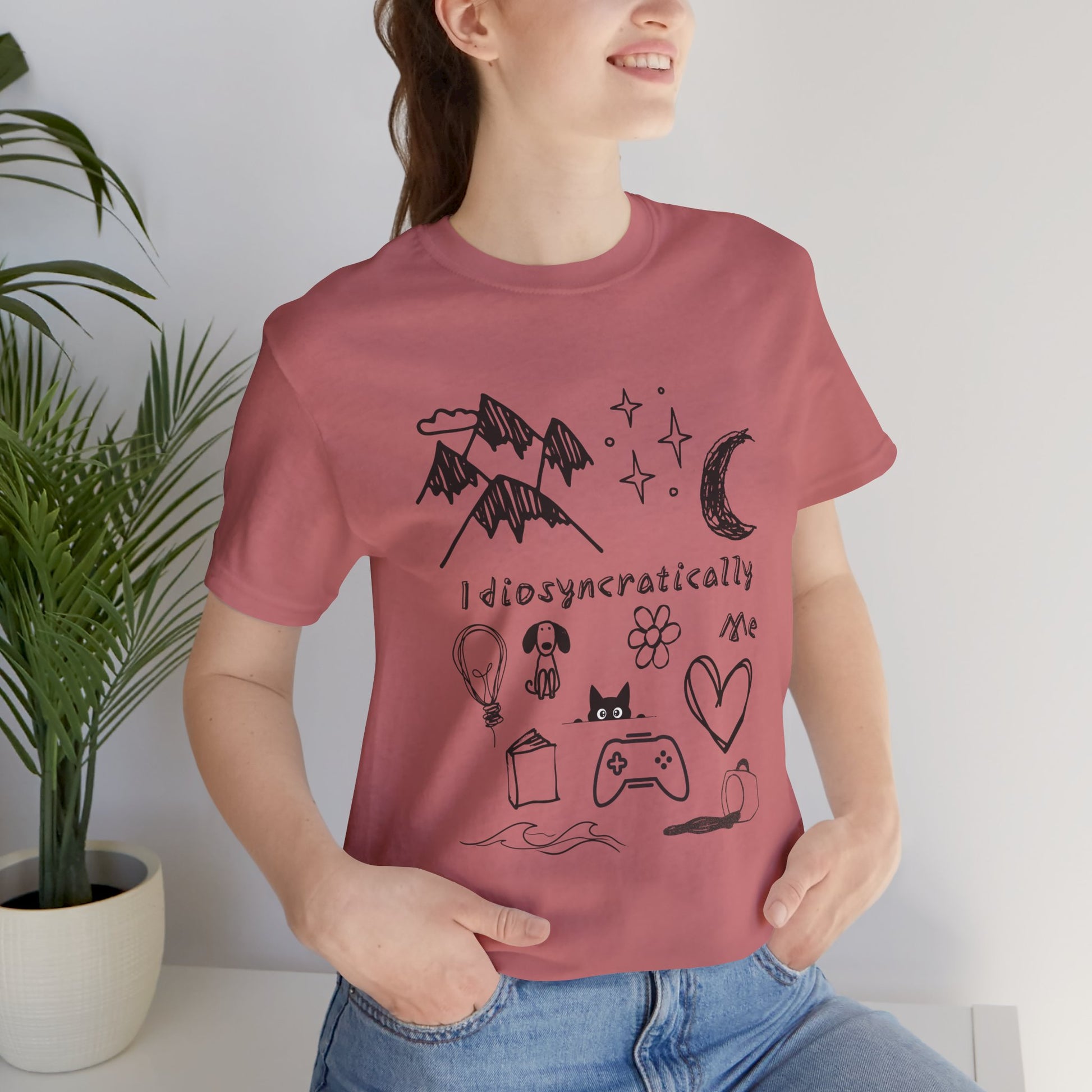 Customized Idiosyncratically Me doodle collage tee - You're My Kind of Weird