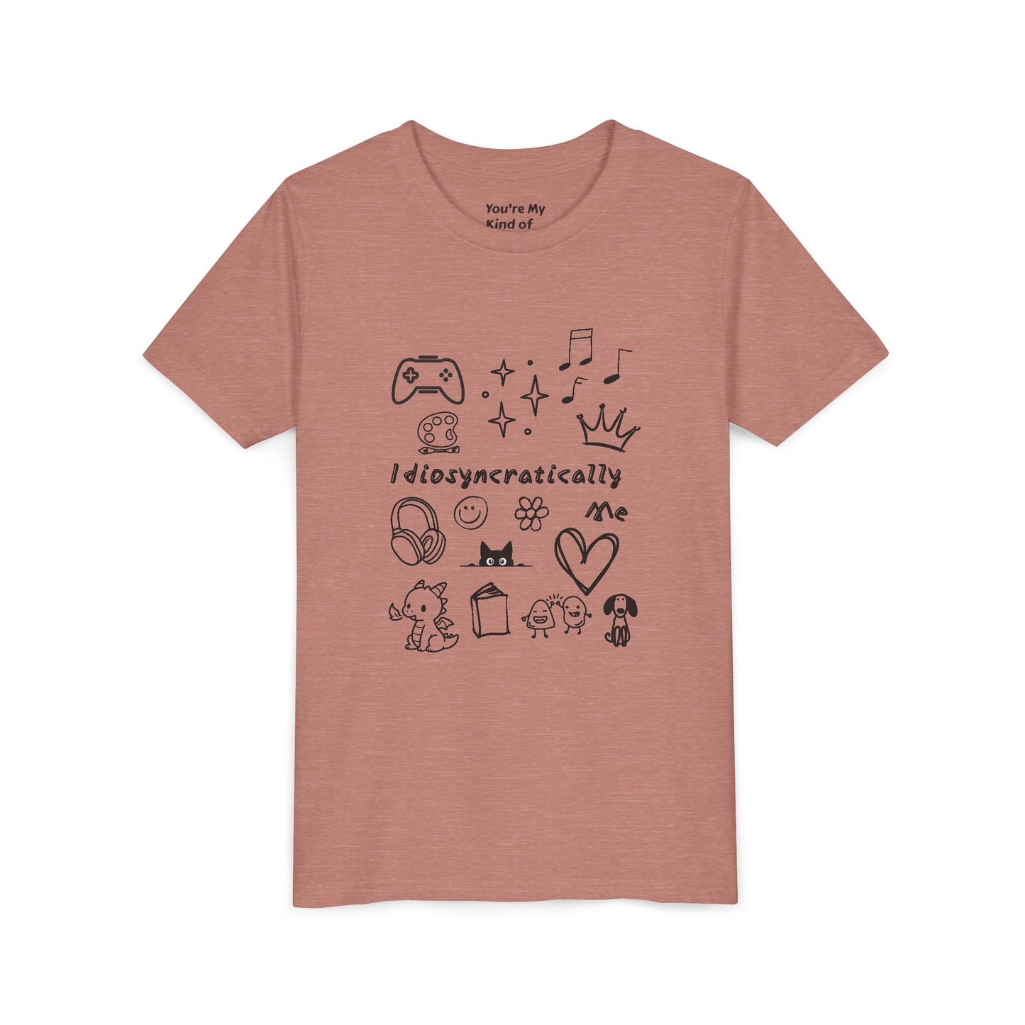 Idiosyncratically Me Youth Tee *CUSTOMIZE* | Pick doodles that are meaningful to YOU - You're My Kind of Weird