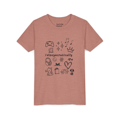 Idiosyncratically Me Youth Tee *CUSTOMIZE* | Pick doodles that are meaningful to YOU - You're My Kind of Weird