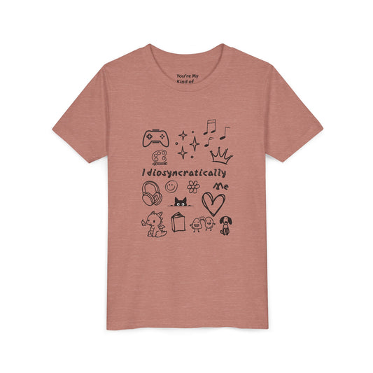 Idiosyncratically Me Youth Tee *CUSTOMIZE* | Pick doodles that are meaningful to YOU - You're My Kind of Weird