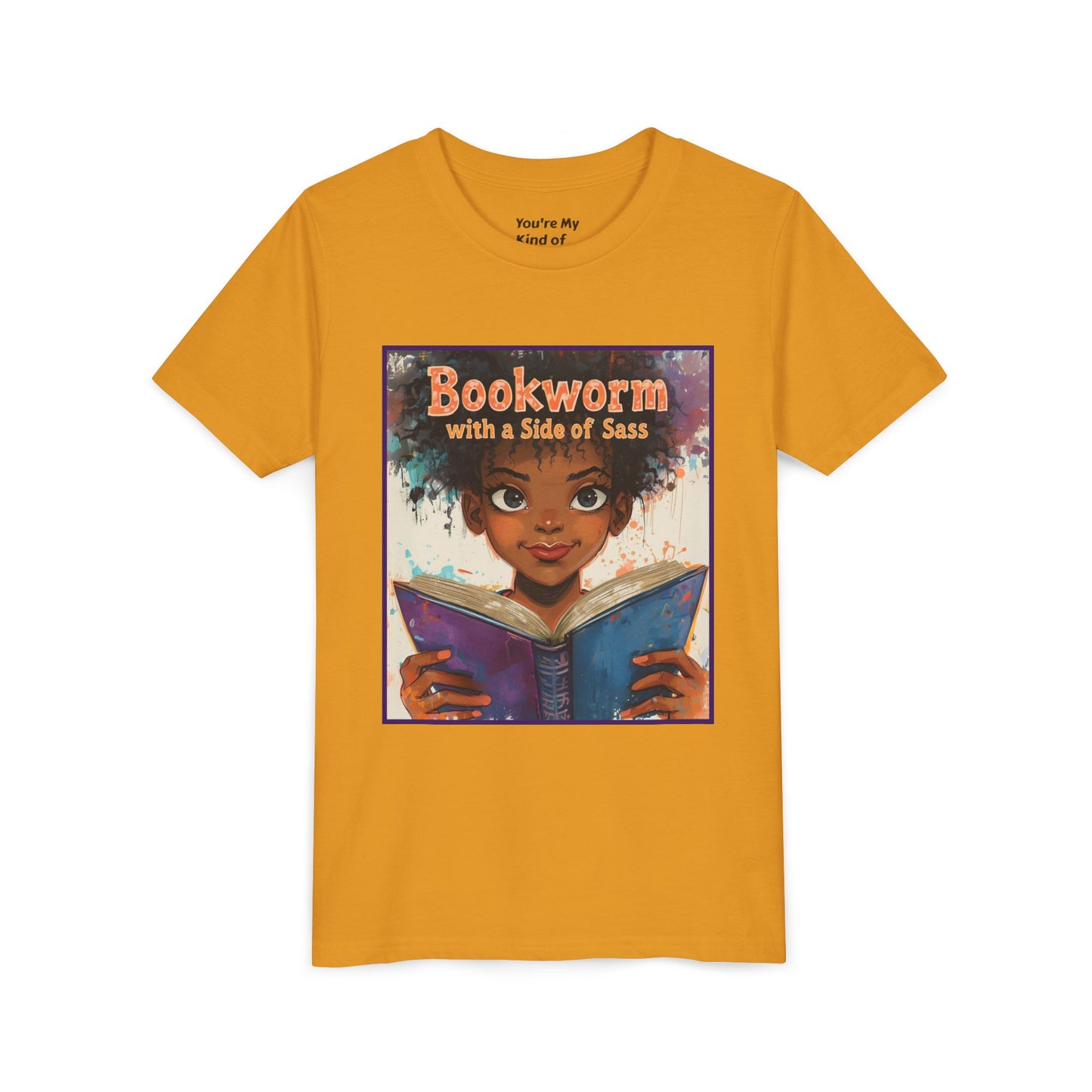 Kids Bookworm Sass Tee, Fun T-Shirt for Young Readers, Gift for Book Lovers, Back to School Apparel, Cute Kid's Graphic Tee