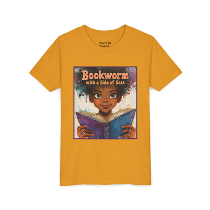 Kids Bookworm Sass Tee, Fun T-Shirt for Young Readers, Gift for Book Lovers, Back to School Apparel, Cute Kid's Graphic Tee