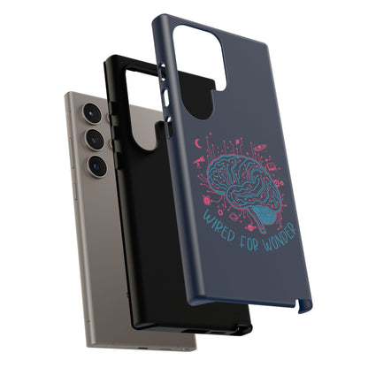 "Wired for Wonder" Brain Tech Design Samsung Galaxy Phone Case - You're My Kind of Weird