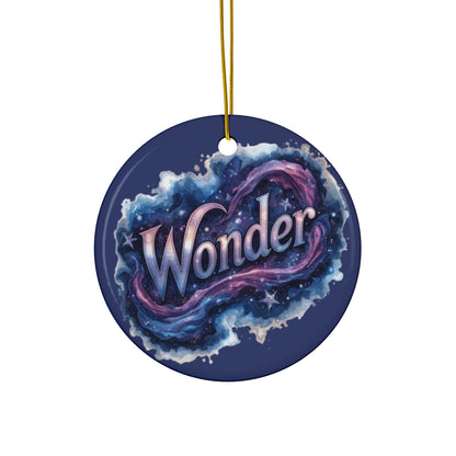 2 - Sided Print Neuroverse “Wonder” Ornament – Cosmic Holiday Decor for Neurodivergent Souls | You’re My Kind of Weird - You're My Kind of Weird