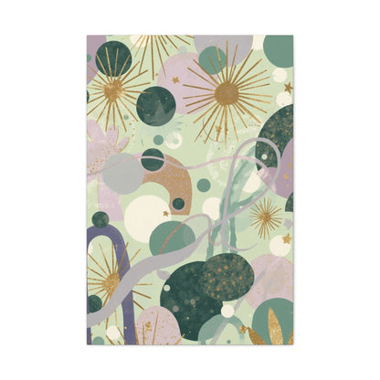 Dopamine Abstract Celestial Shapes Matte Canvas - You're My Kind of Weird