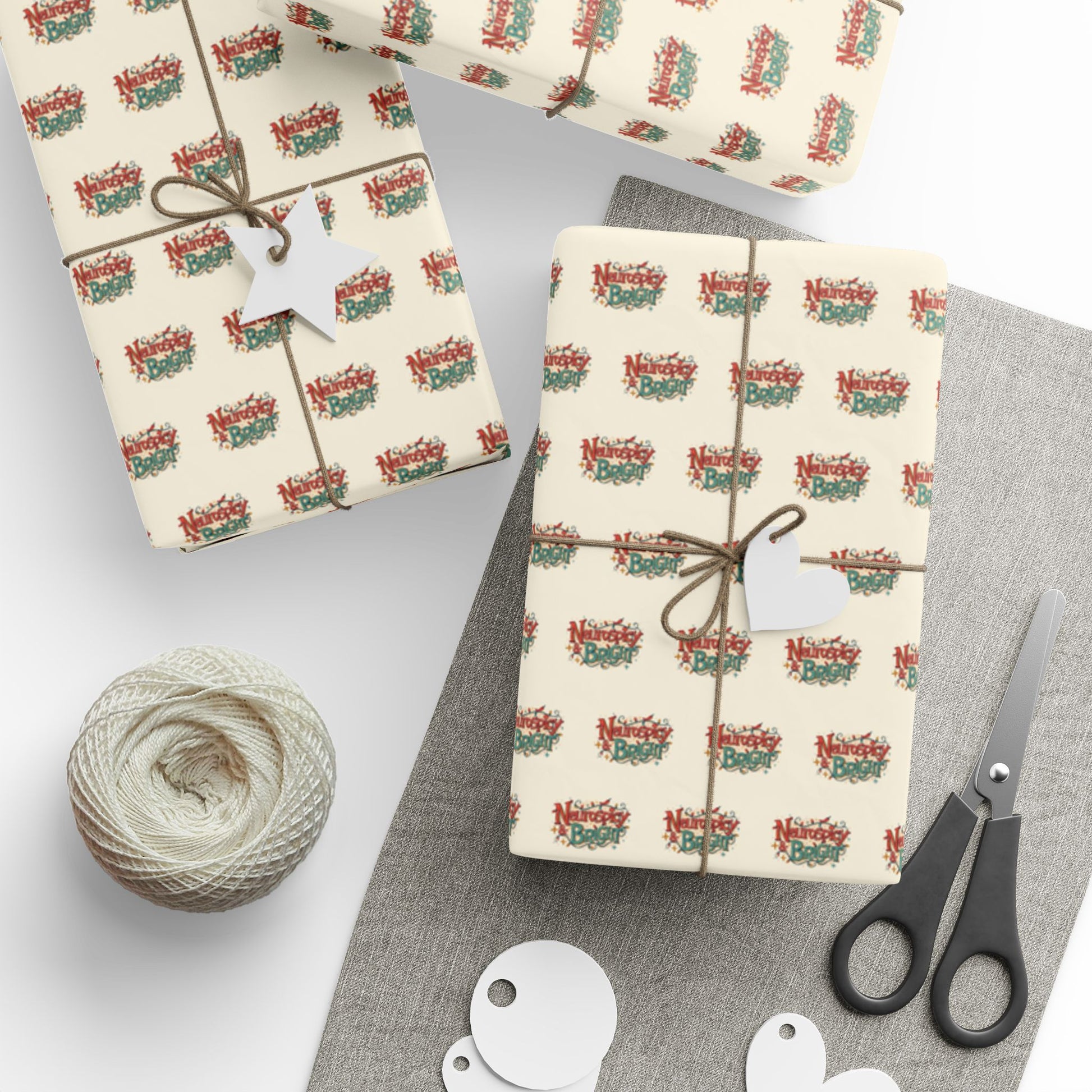 Neurospicy and Bright Wrapping Paper | Colorful Gift Wrap for Unique Minds - You're My Kind of Weird
