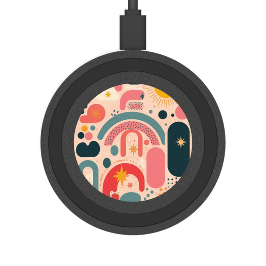 Dopamine Blast Abstract Retro Rainbow Wireless Charging Pad - You're My Kind of Weird