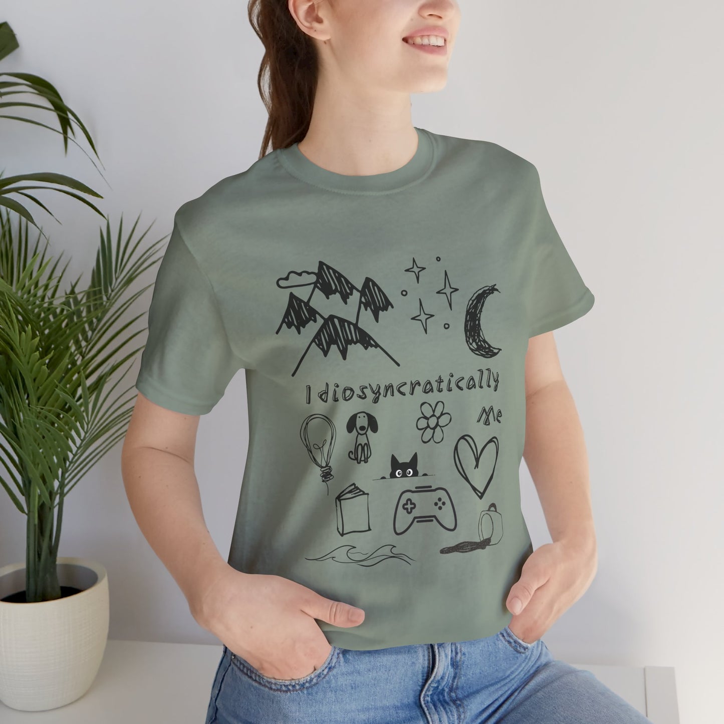 Customized Idiosyncratically Me doodle collage tee - You're My Kind of Weird