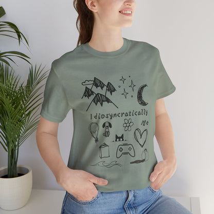 Customized Idiosyncratically Me doodle collage tee - You're My Kind of Weird