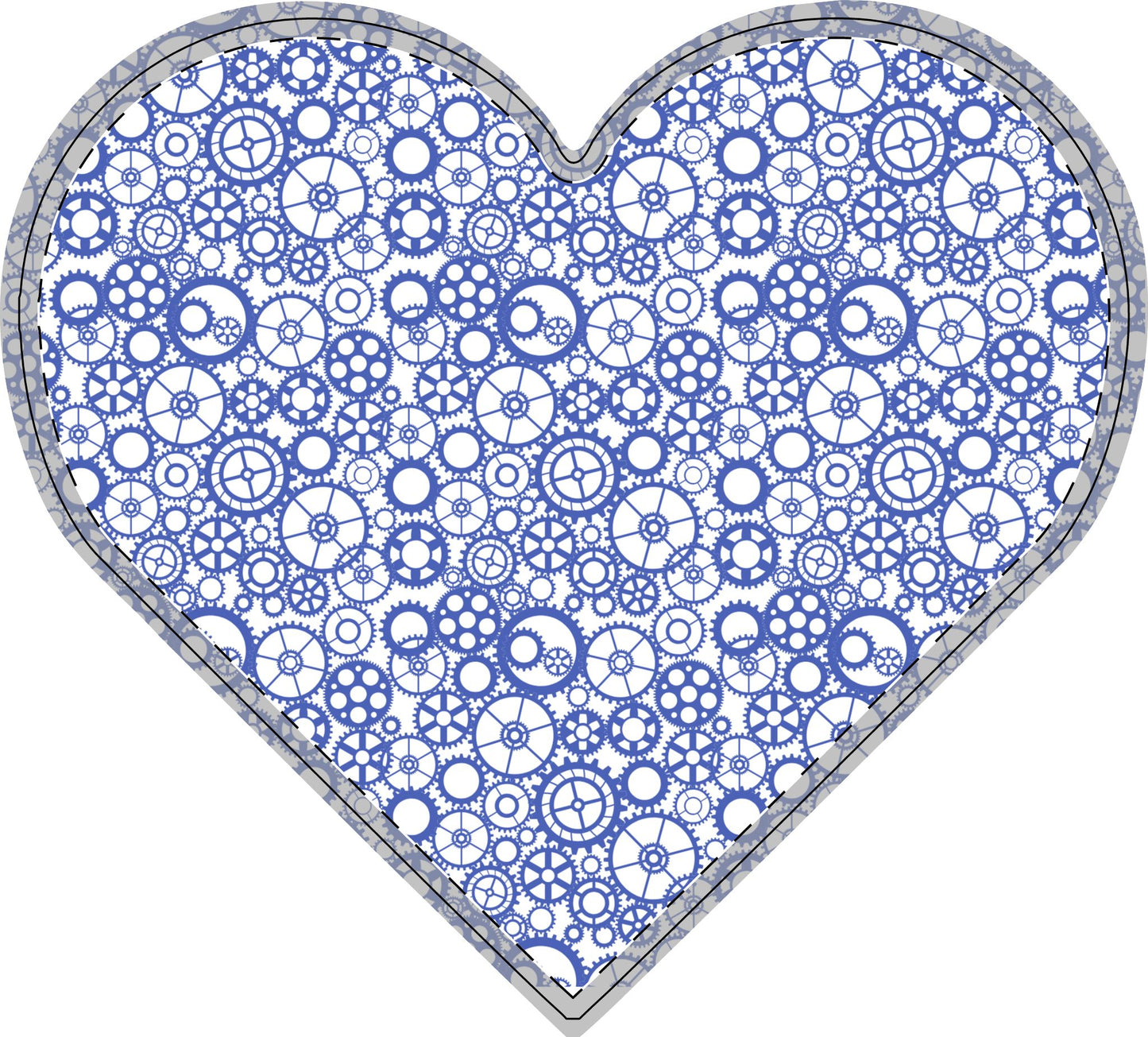 Freestanding Blue Gear Wooden Letters & Shapes - You're My Kind of Weird