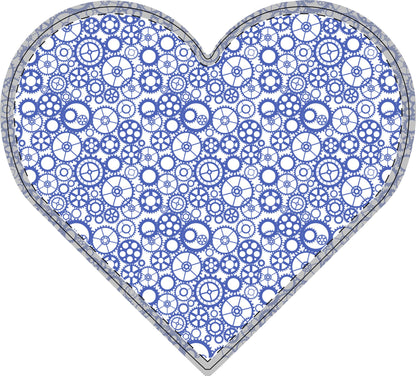 Freestanding Blue Gear Wooden Letters & Shapes - You're My Kind of Weird