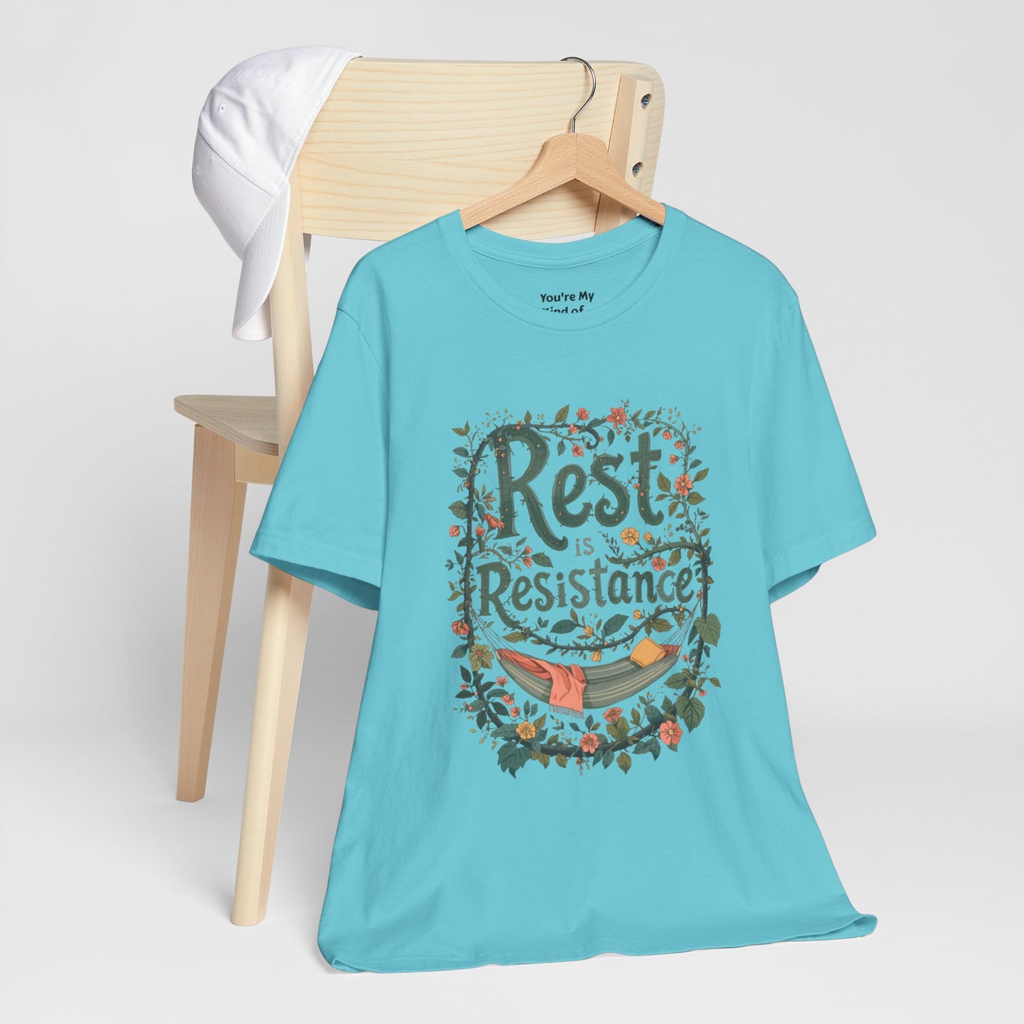 Rest is Resistance Tee, Motivational Shirt, Relaxation Apparel, Unisex Tee, Gift for Peace Lovers - You're My Kind of Weird