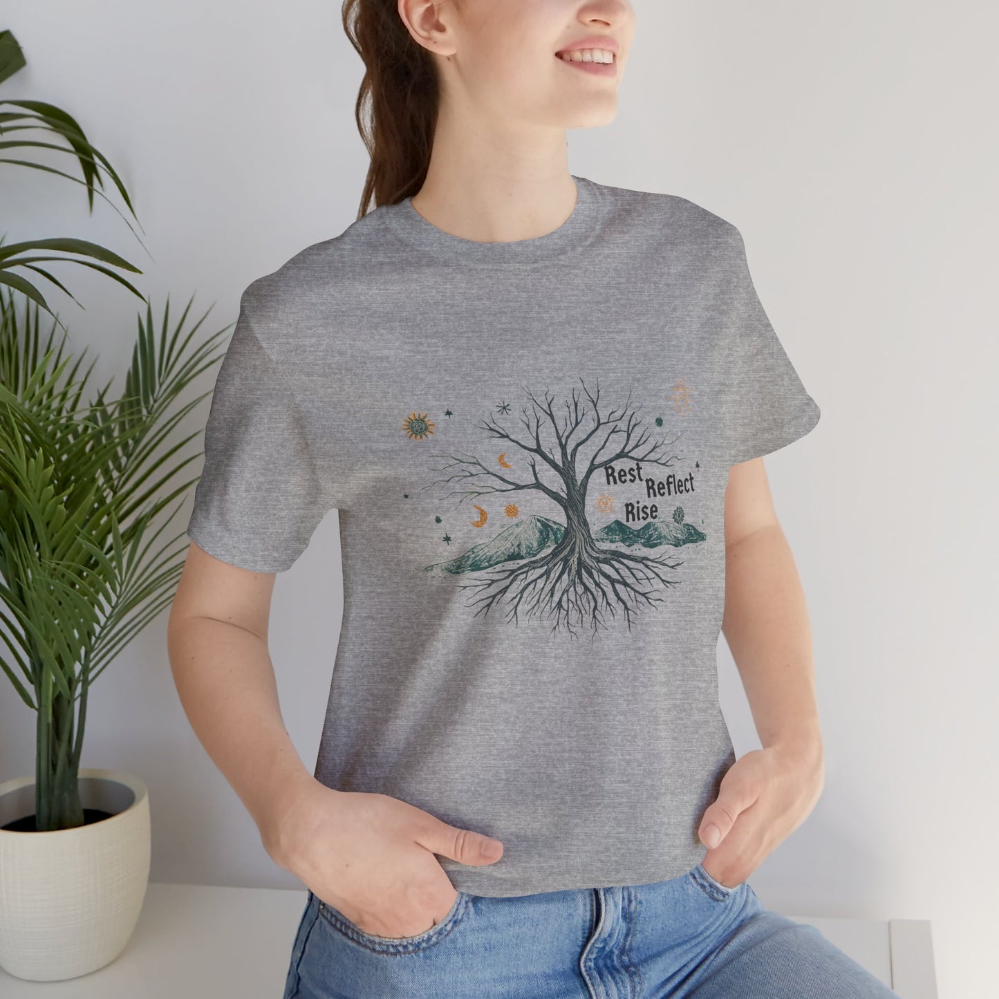 Rest. Reflect. Rise. Solstice Shirt | Mindful Winter Solstice Tee - You're My Kind of Weird