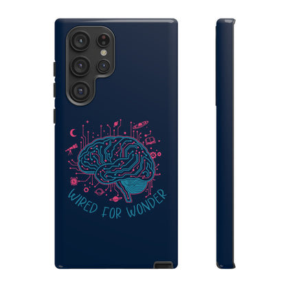 "Wired for Wonder" Brain Tech Design Samsung Galaxy Phone Case - You're My Kind of Weird
