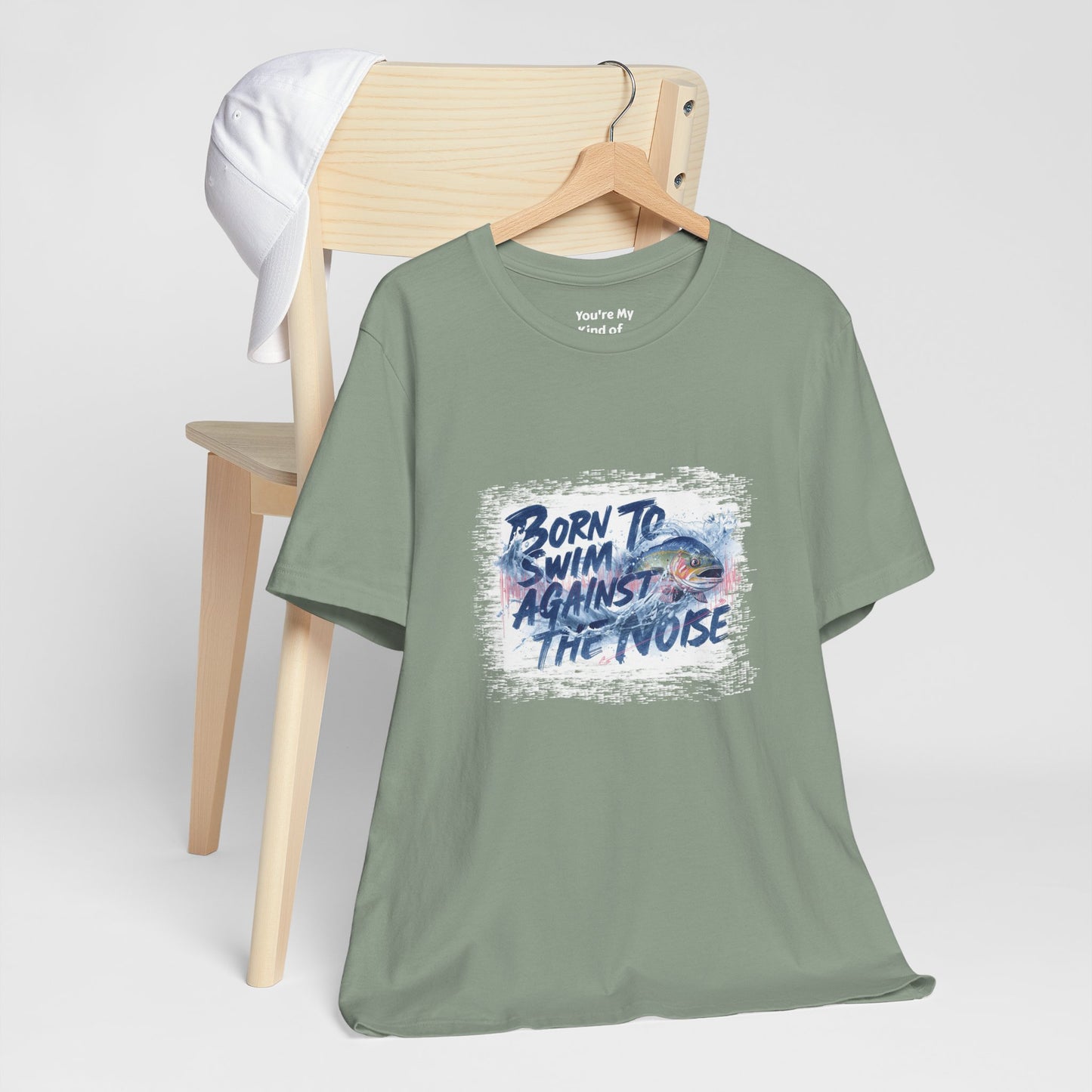 Born to Swim Against the Noise Shirt | Mindful Gift for Creatives & Deep Thinkers - You're My Kind of Weird