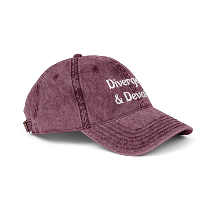 Divergent & Devoted Cap | Vintage Embroidered Hat - You're My Kind of Weird