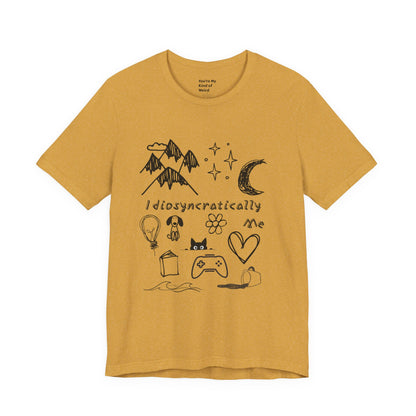 Customized Idiosyncratically Me doodle collage tee - You're My Kind of Weird