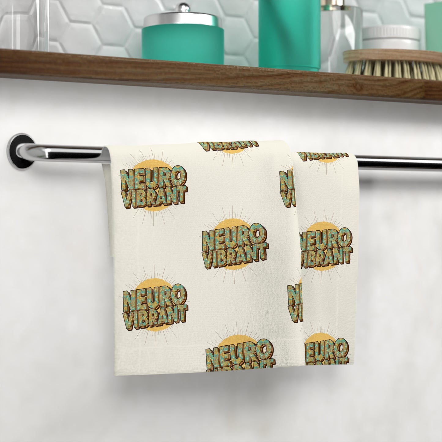 NeuroVibrant Face Towel — Soft Printed Facial Washcloth - You're My Kind of Weird