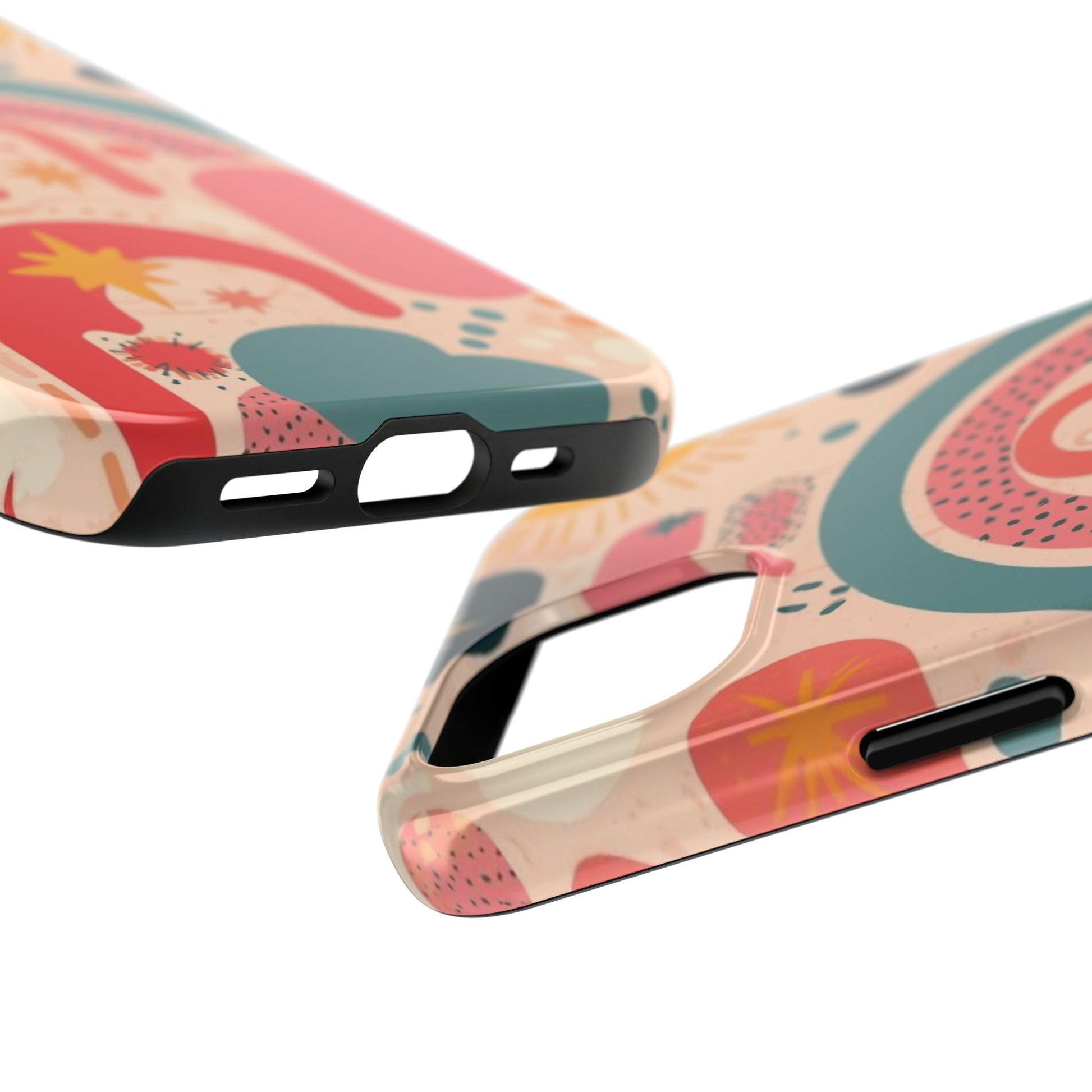 Dopamine Blast Retro Rainbow Pattern i - Phone Case | Abstract Boho Sun Design - You're My Kind of Weird