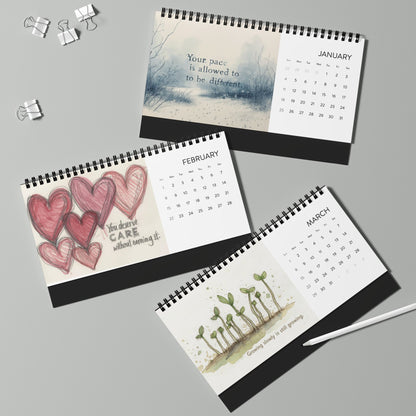 The Gentle Year 2026 Desktop Calendar — Neurodivergent - Affirming Inspirational Desk Calendar - You're My Kind of Weird