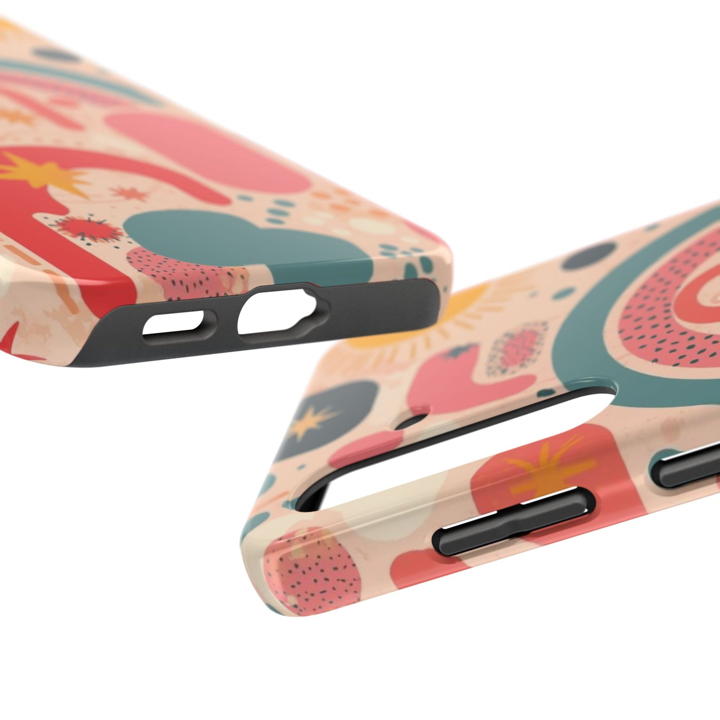 Dopamine Burst Abstract Rainbow Pattern Samsung Phone Case | Retro Sunburst Tough Case - You're My Kind of Weird
