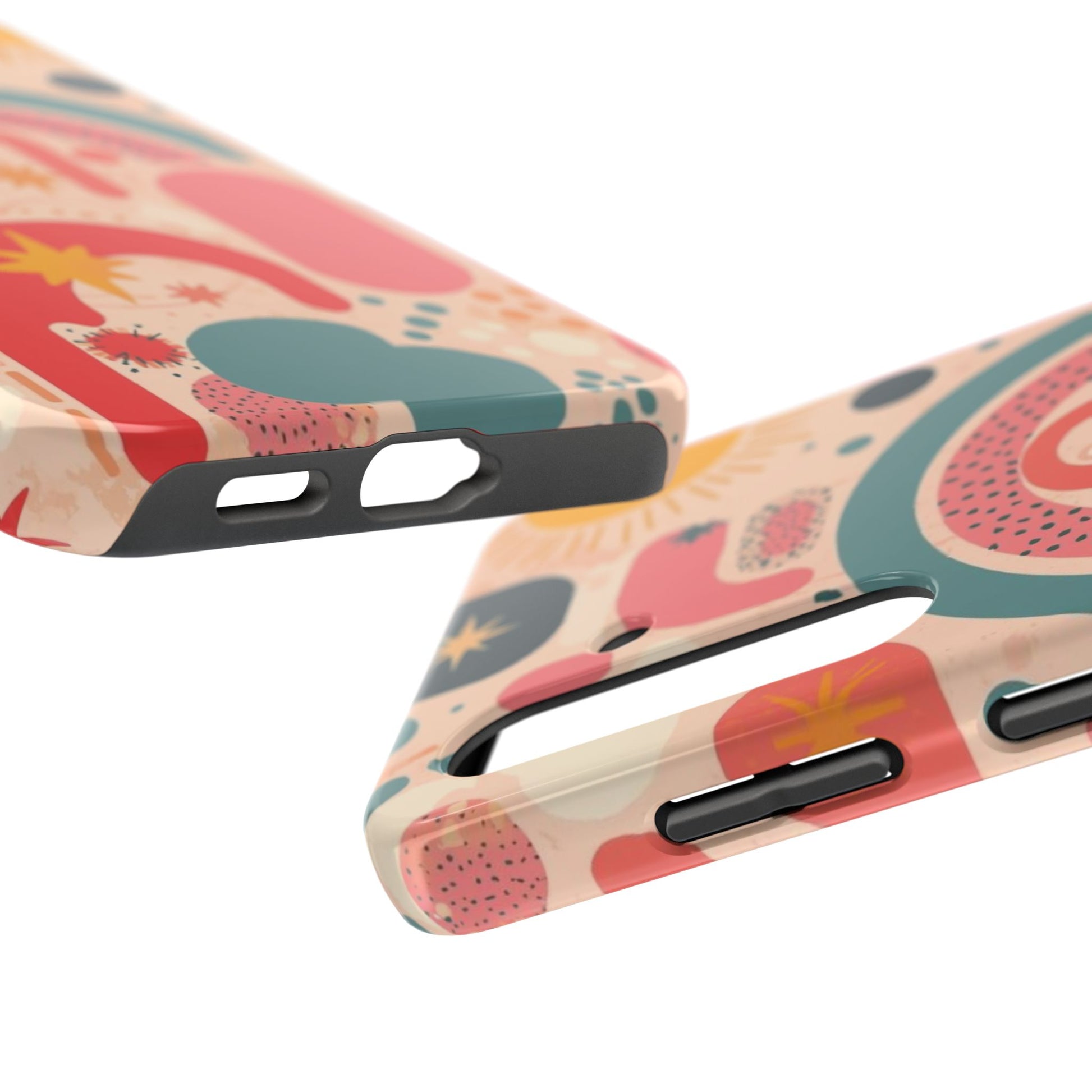 Dopamine Burst Abstract Rainbow Pattern Samsung Phone Case | Retro Sunburst Tough Case - You're My Kind of Weird