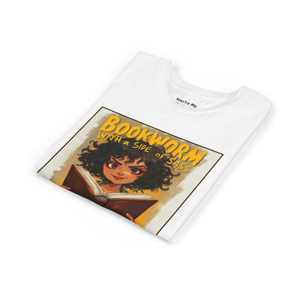 Kids Bookworm Sass Tee, Fun T-Shirt for Young Readers, Gift for Book Lovers, Back to School Apparel, Cute Kid's Graphic Tee