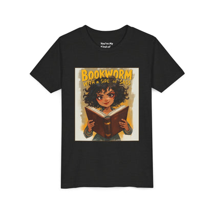 Kids Bookworm Sass Tee, Fun T-Shirt for Young Readers, Gift for Book Lovers, Back to School Apparel, Cute Kid's Graphic Tee