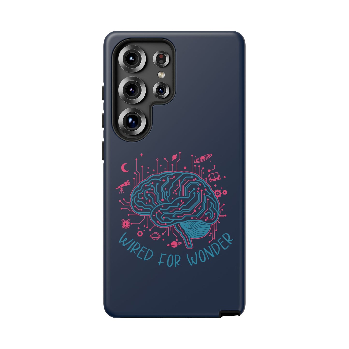 "Wired for Wonder" Brain Tech Design Samsung Galaxy Phone Case - You're My Kind of Weird