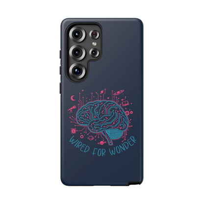 "Wired for Wonder" Brain Tech Design Samsung Galaxy Phone Case - You're My Kind of Weird