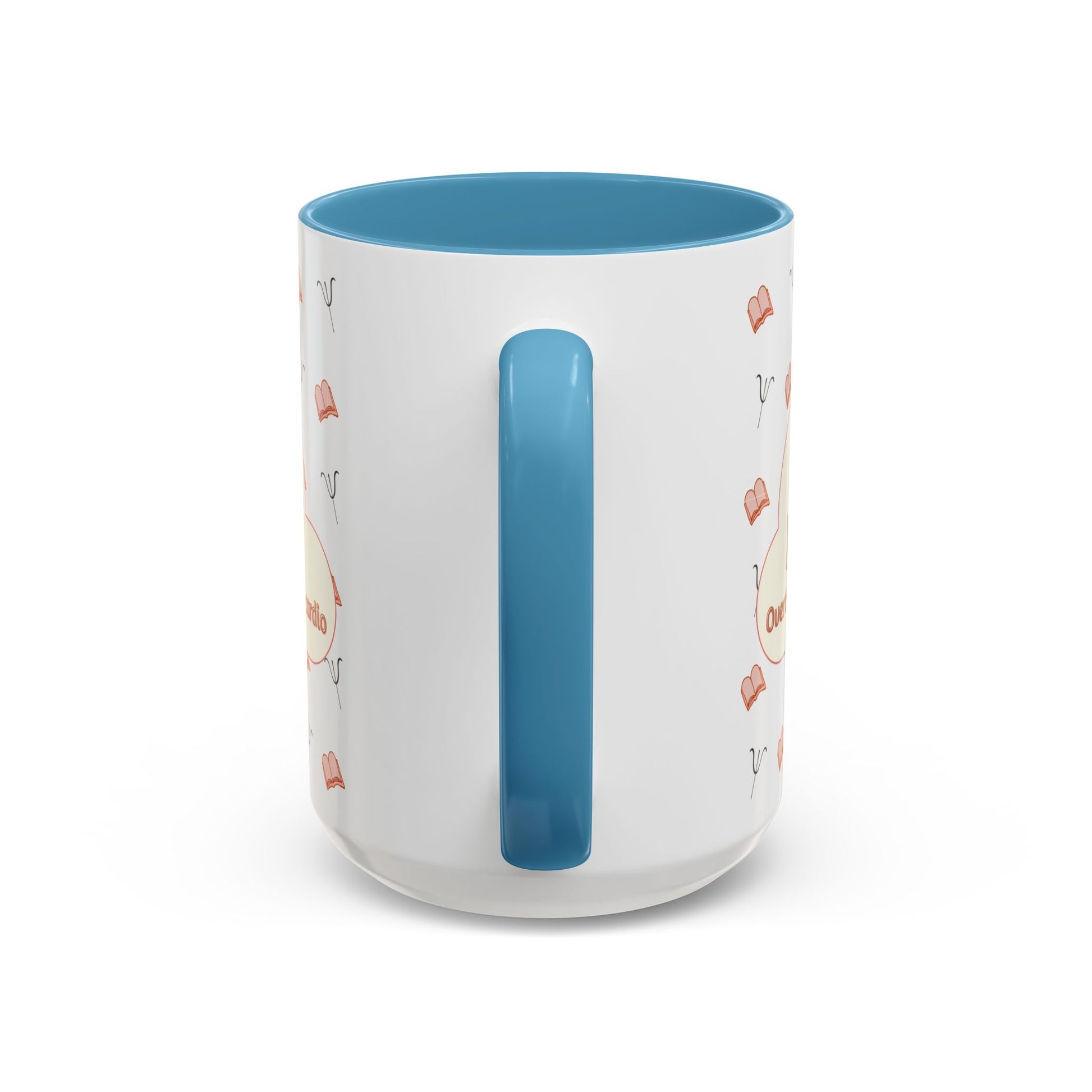 Overthinking Is My Cardio Coffee Mug — Cute Raccoon Reading Accent Mug - You're My Kind of Weird