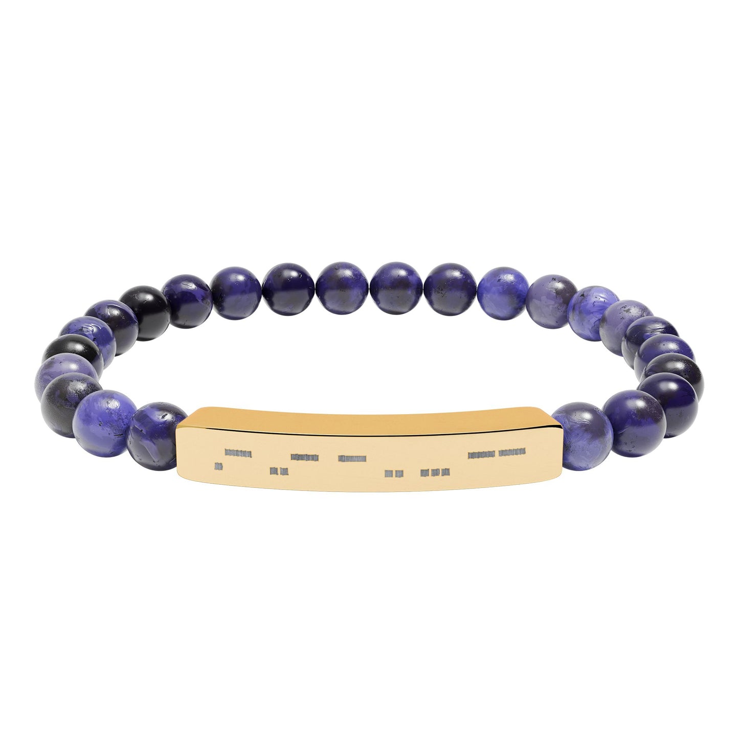 Autism Morse Code Bracelet | Minimalist Neurodiverse Jewelry | Natural Stone Beaded Bracelet - You're My Kind of Weird