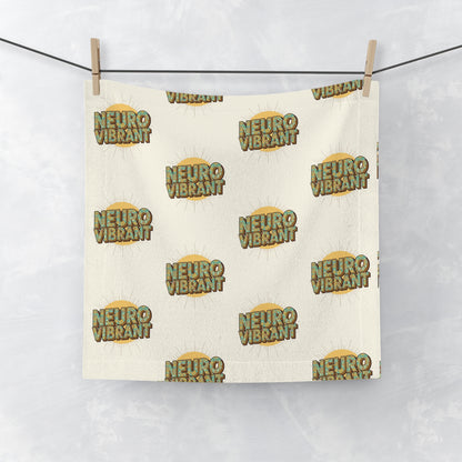 NeuroVibrant Face Towel — Soft Printed Facial Washcloth - You're My Kind of Weird